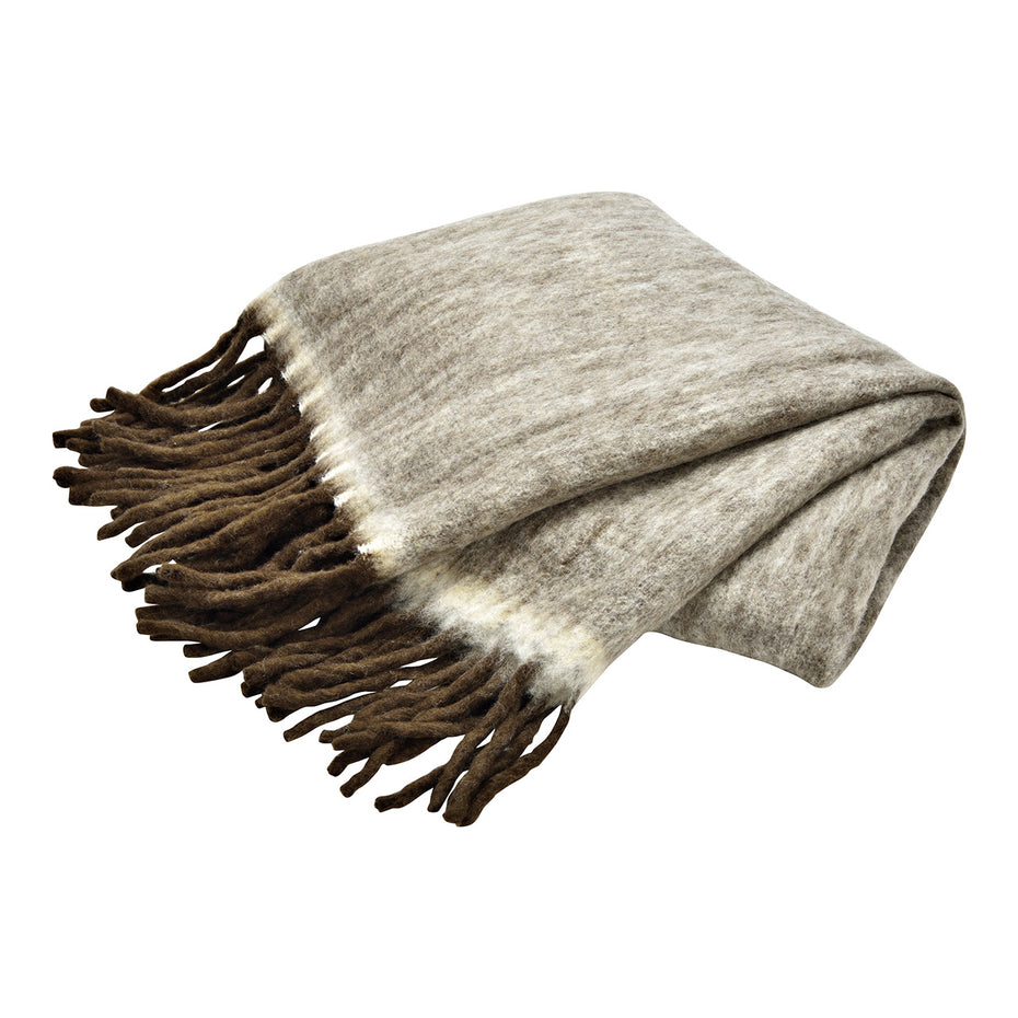 Bedspread aus Stoff, Braun (B/H/T) 130x170x1cm