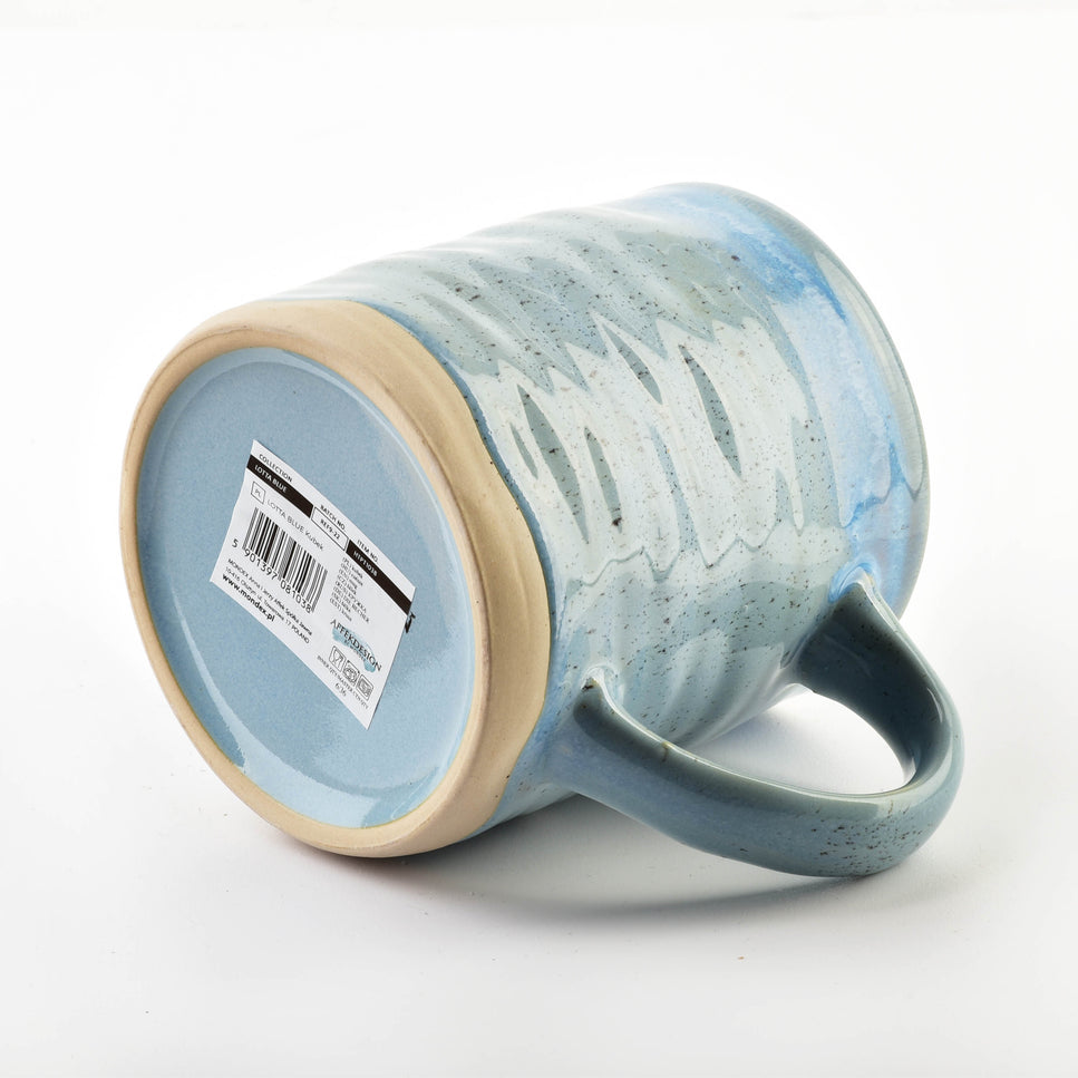 LOTTE BLAU Becher 470ml 9x13xh10cm BOHO