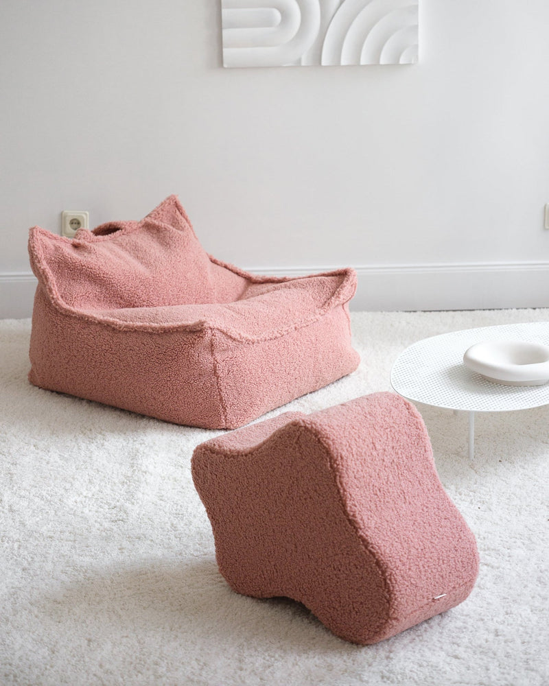 Guave Rosa Wolke Pouffe