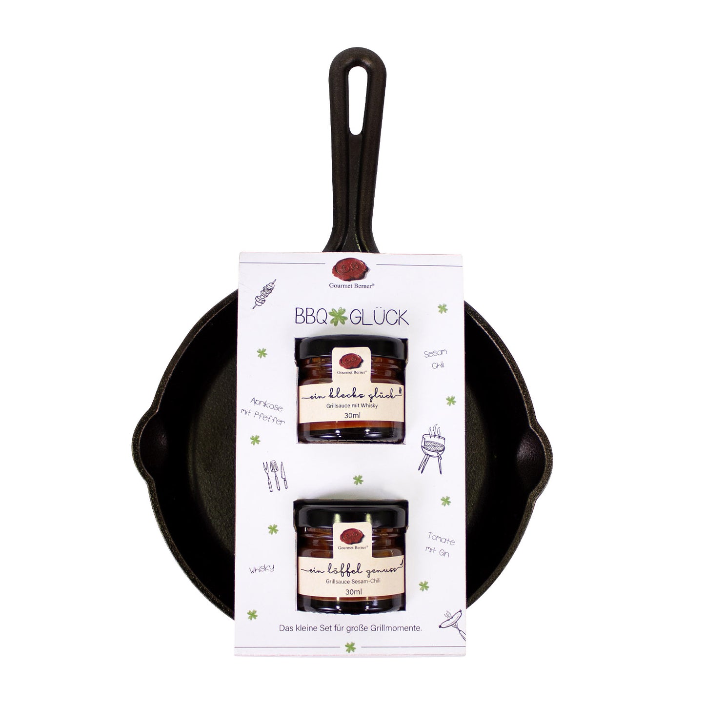 BBQ Glück: Schlemmerpfanne – Grillsauce mit Whisky 30 ml