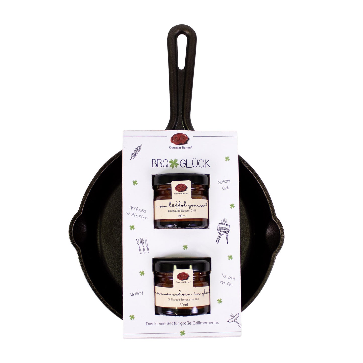 BBQ Glück: Schlemmerpfanne – Grillsauce Sesam Chili 30 ml