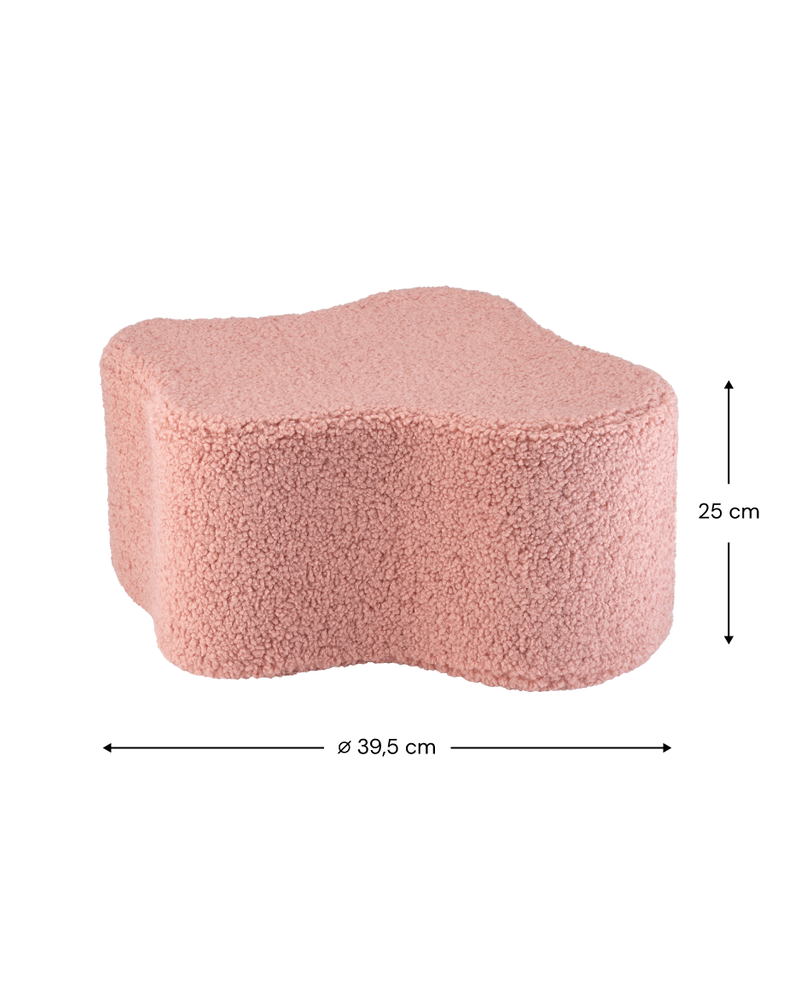 Guave Rosa Wolke Pouffe