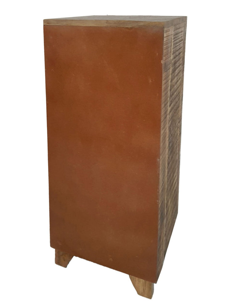 Schubladen Kommode B 40 H 92 cm Anrichte Schubkastenturm Sideboard California natur Mangoholz
