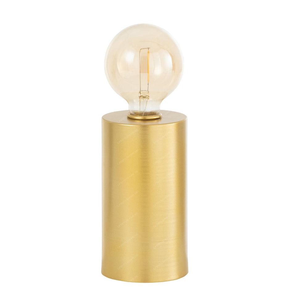 LED-Röhrenlampe aus Metall, gold