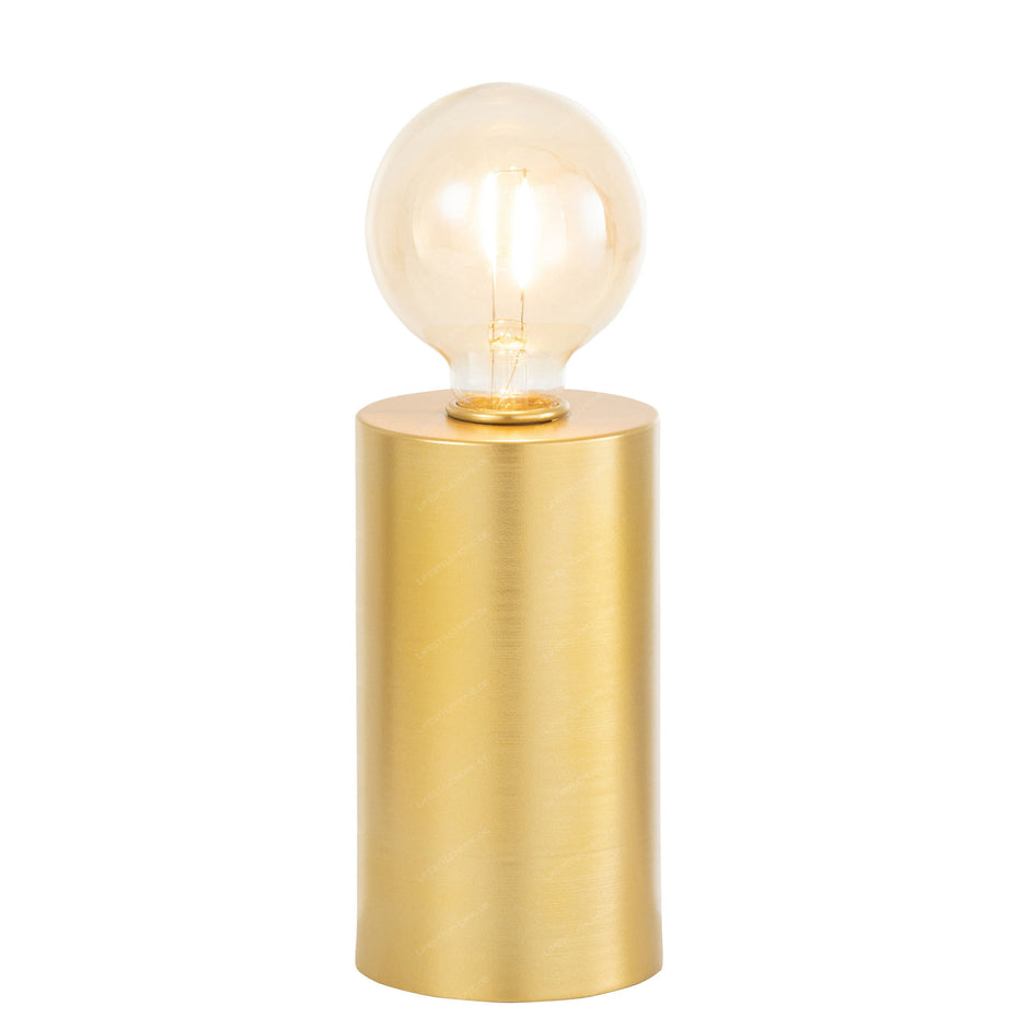 LED-Röhrenlampe aus Metall, gold
