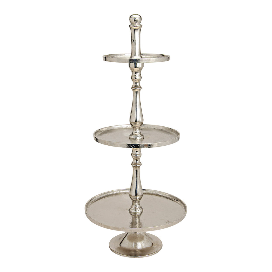 Regal mit 3 Ebenen aus Metall, 97 cm hoch, 25/34/42 cm Ø