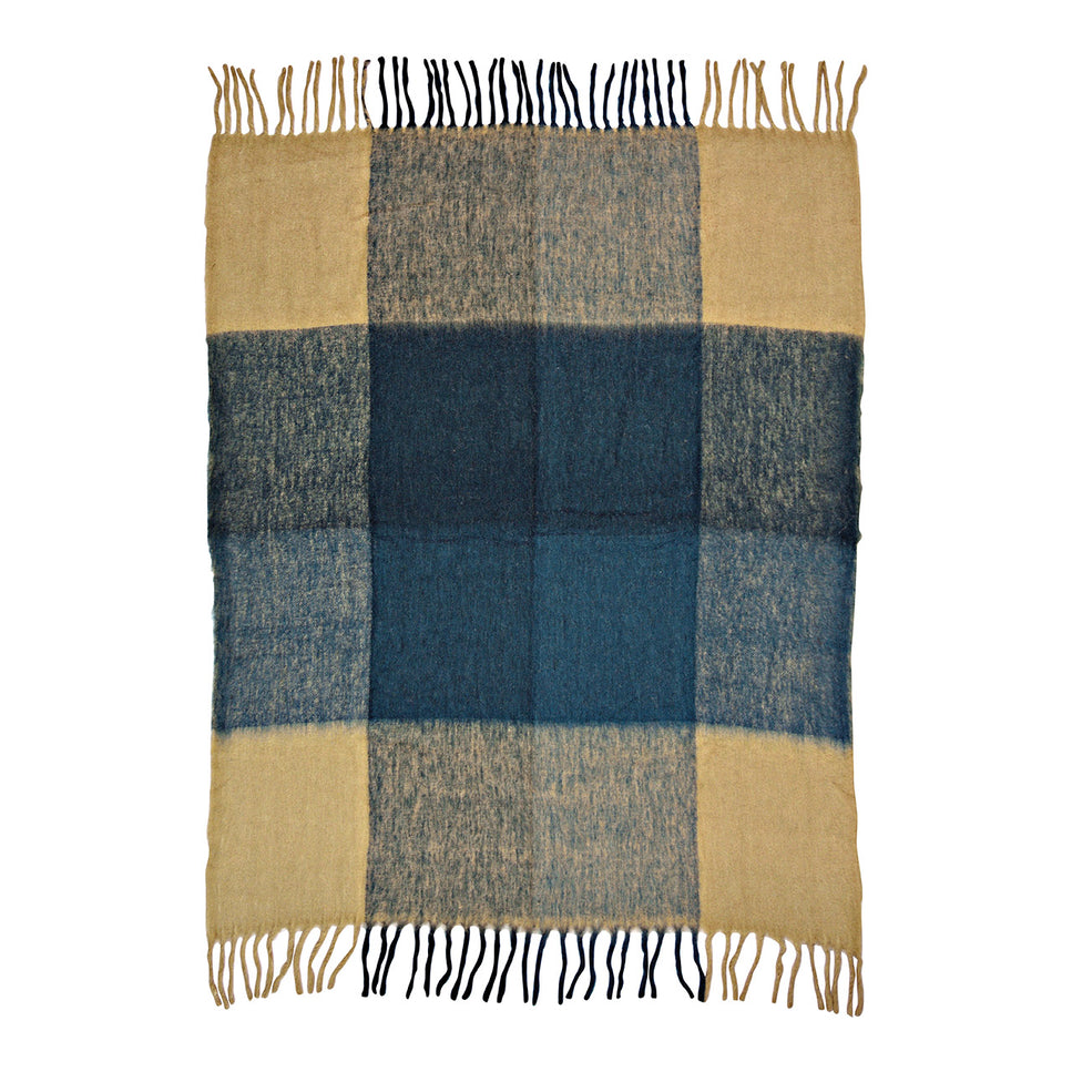 Quilted bedspread made of textile, blue (W/H/D) 130x170x1cm