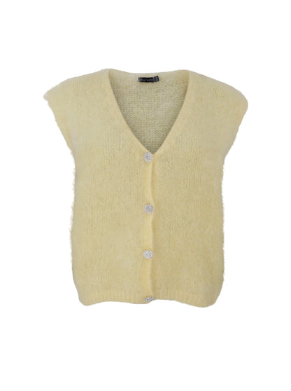 Black Colour BJOERK knit vest