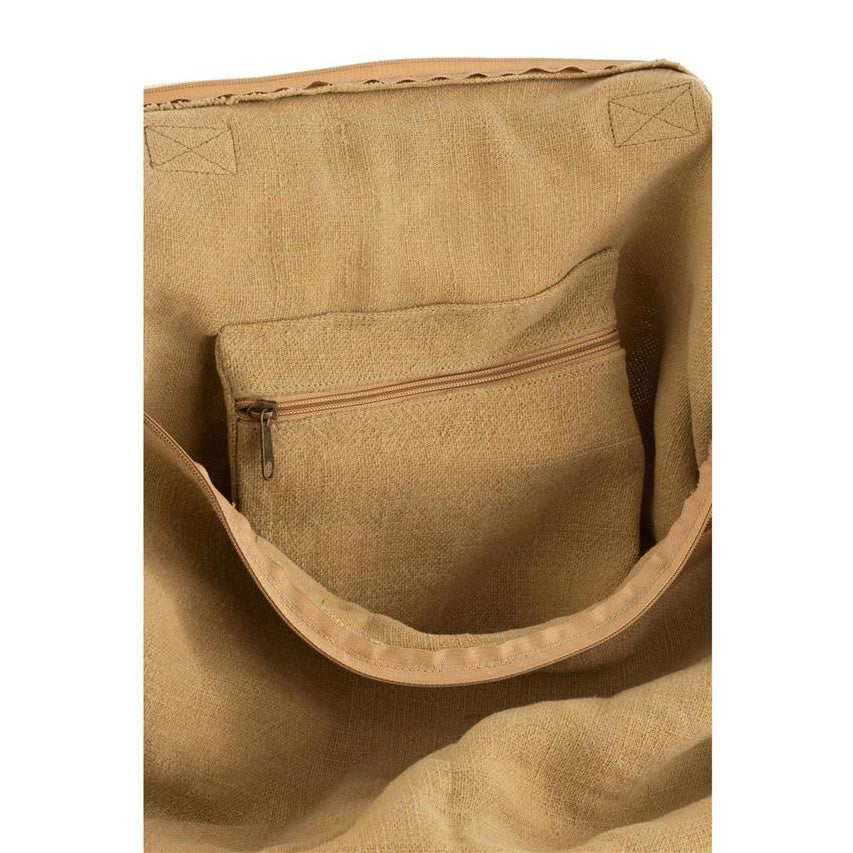 Strandtasche Verwaschene Jute Beige