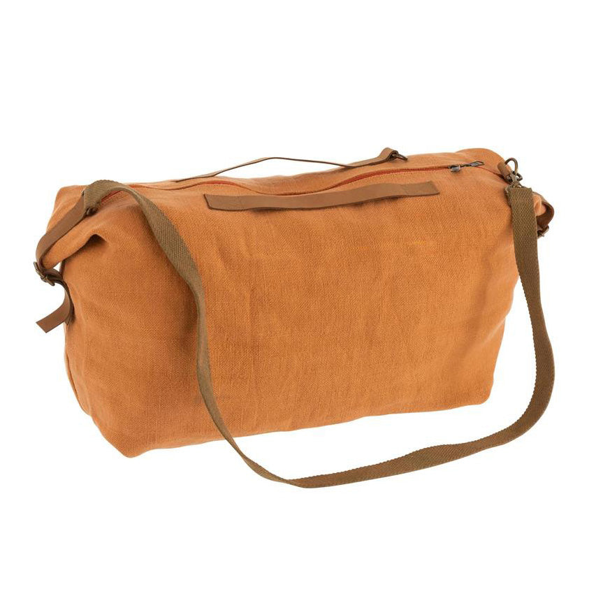 Strandtasche verwaschen Jute orange (70x26,5x74cm)