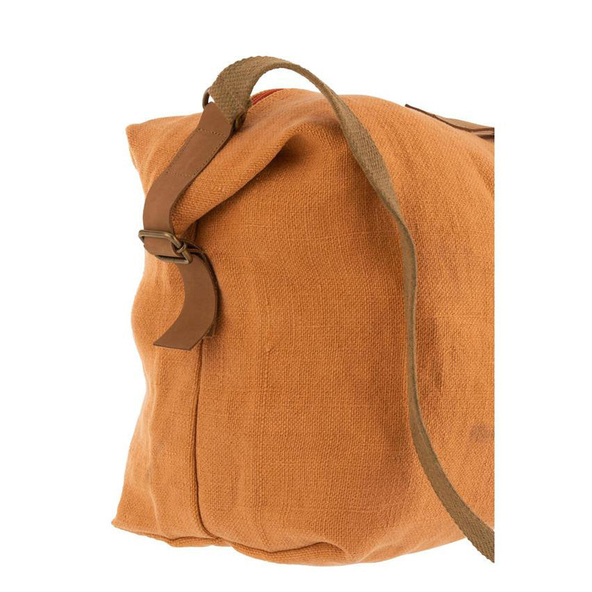 Strandtasche verwaschen Jute orange (70x26,5x74cm)