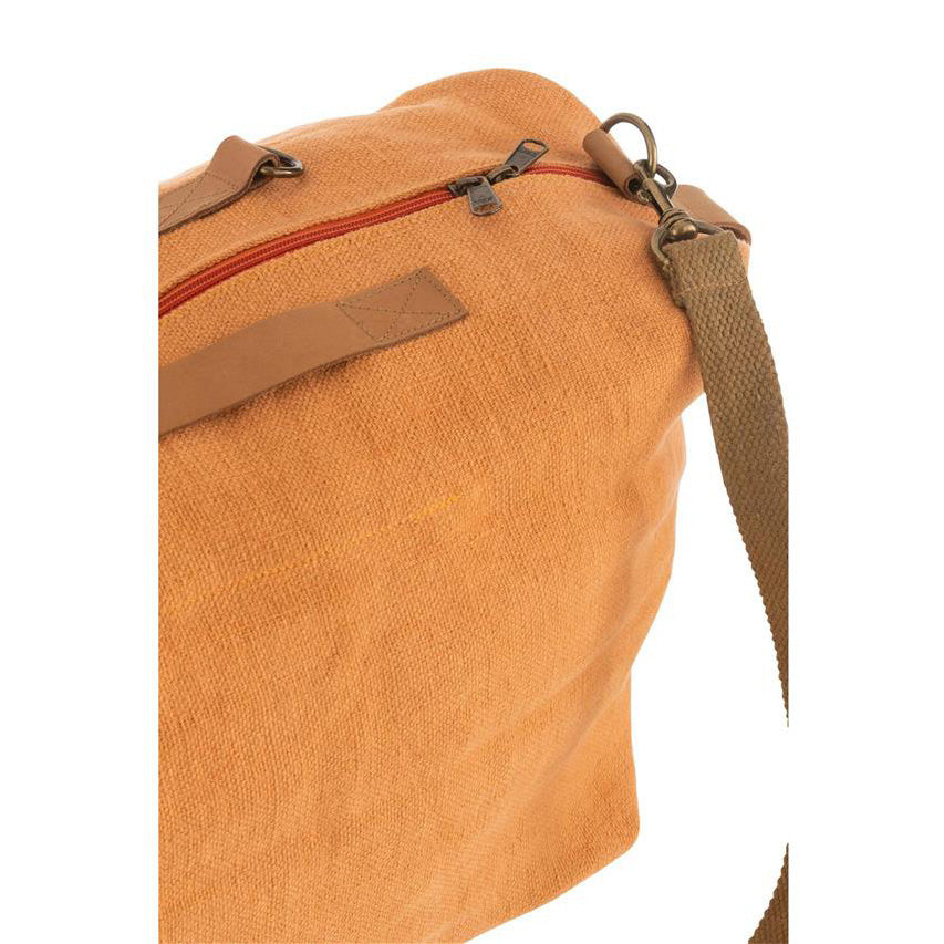 Strandtasche verwaschen Jute orange (70x26,5x74cm)