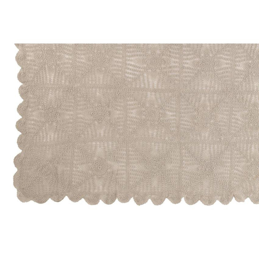 Tischtuch Mia Spitze Baumwolle Taupe (200x135x0.5cm)