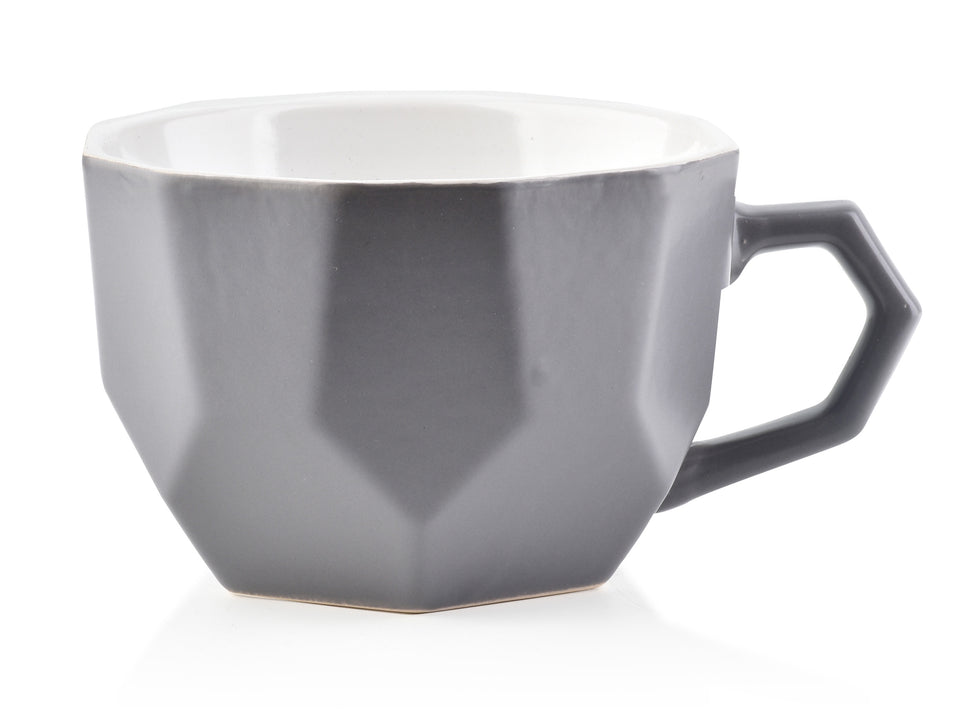 SALLY GEO GREY Becher 450ml 12x15xh7.8cm