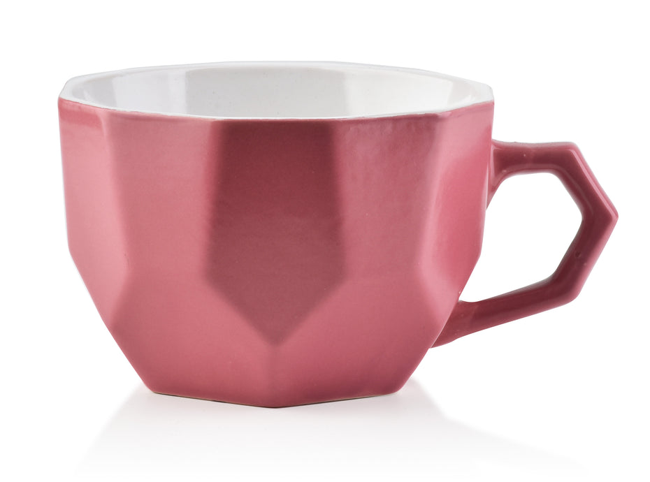 SALLY GEO PINK Becher 450ml 12x15xh7.8cm