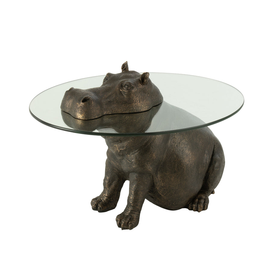 Tisch Hippo Poly Bronze