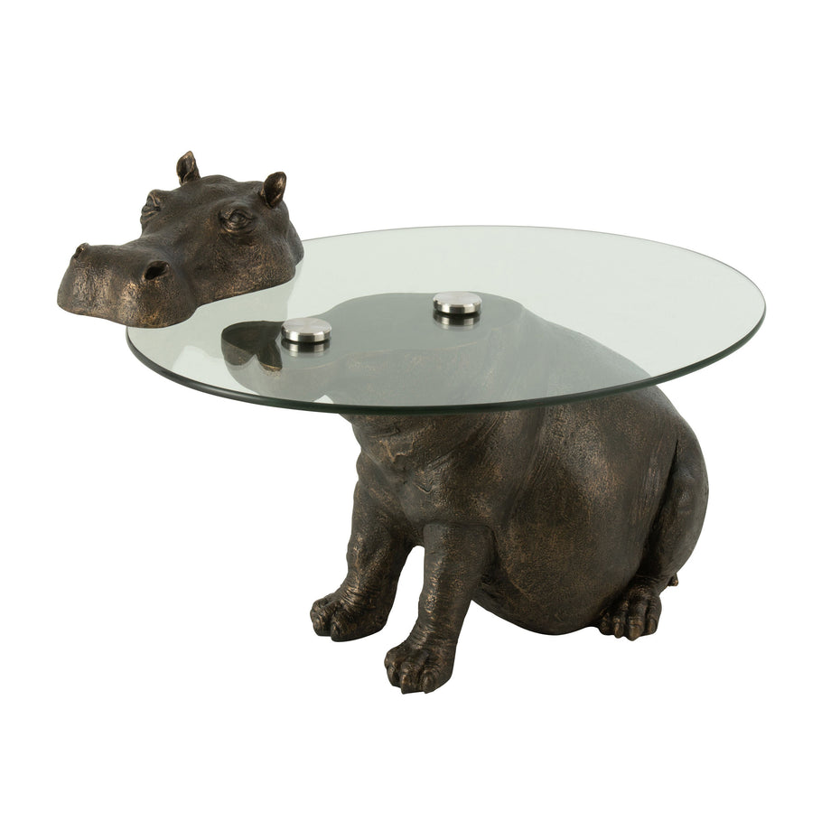 Tisch Hippo Poly Bronze