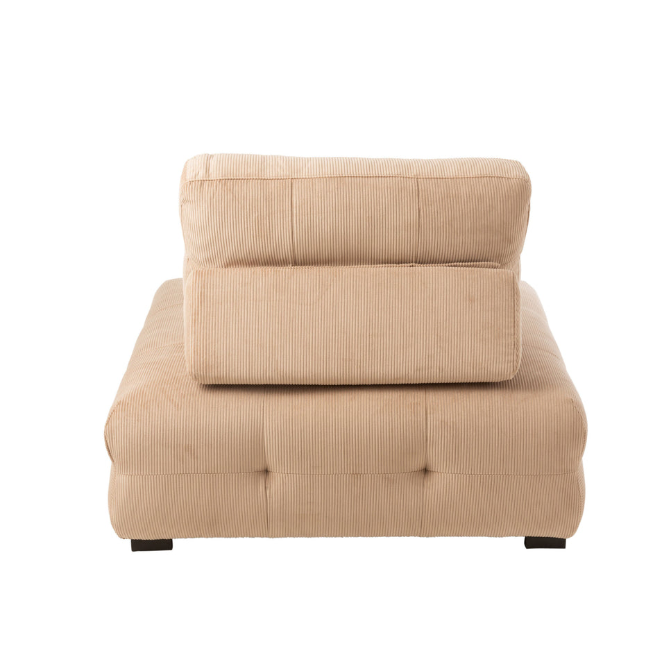 Sitz 1 Person Pouf Cordur Beige