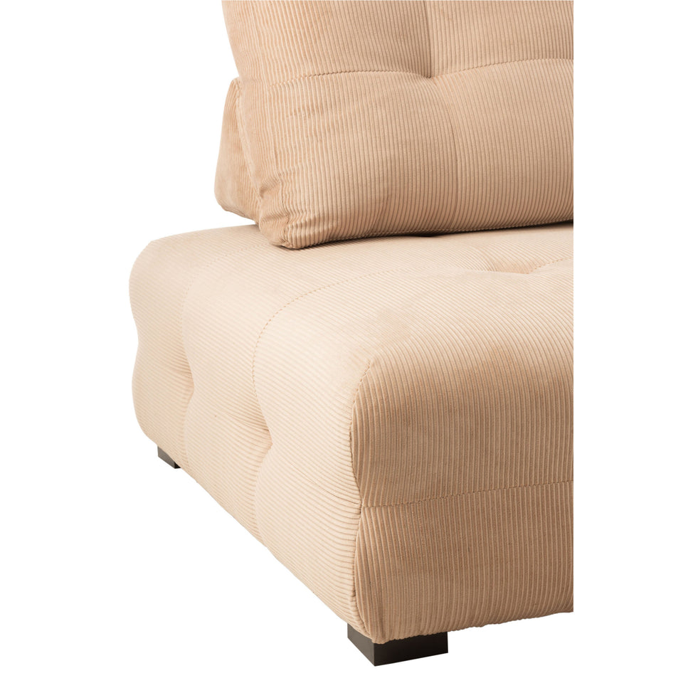 Sitz 1 Person Pouf Cordur Beige