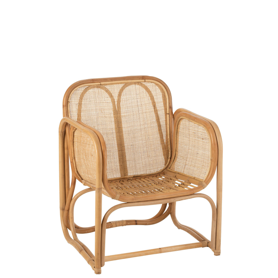 Stuhl + Kissen Casablanca Rattan Natur