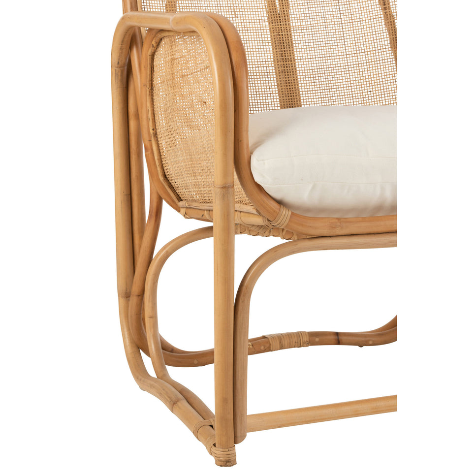 Stuhl + Kissen Casablanca Rattan Natur