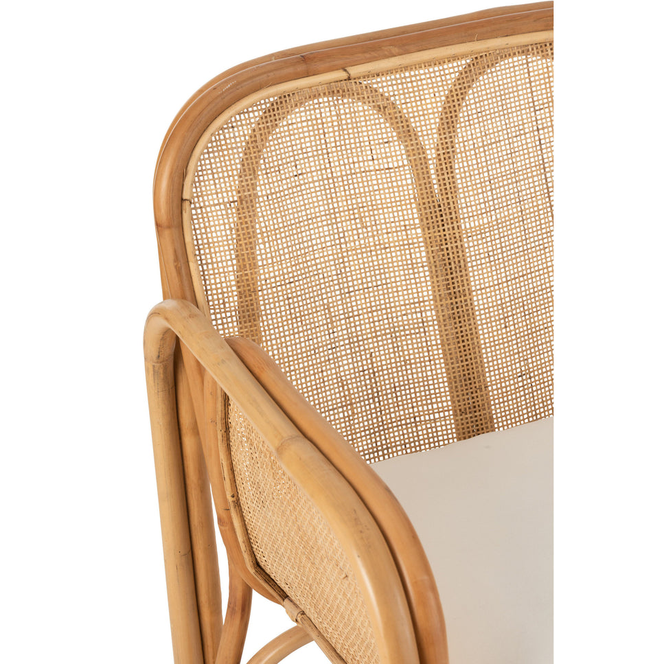 Stuhl + Kissen Casablanca Rattan Natur