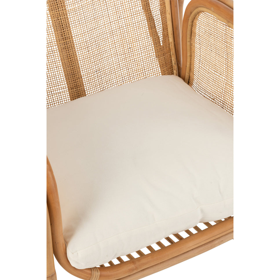 Stuhl + Kissen Casablanca Rattan Natur