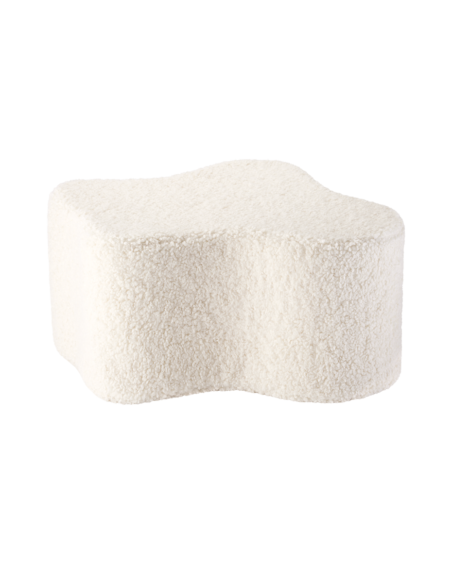 Creme Weiß Wolke Pouffe