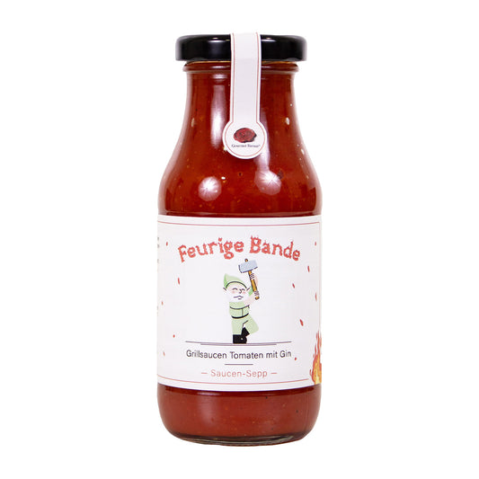 Feurige Bande: Grillsauce Tomaten mit Gin 200 ml