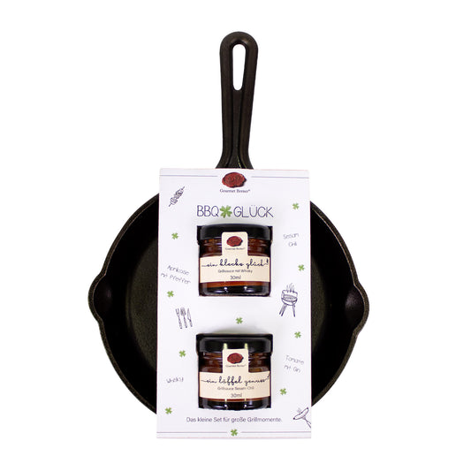 BBQ Glück: Schlemmerpfanne – Grillsauce mit Whisky 30 ml