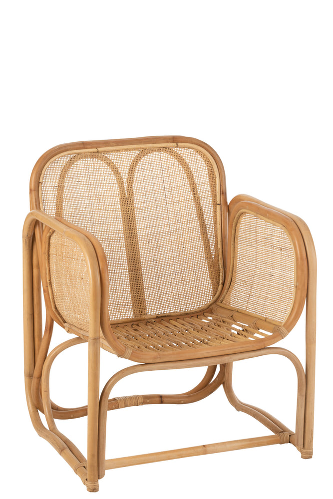 Stuhl + Kissen Casablanca Rattan Natur