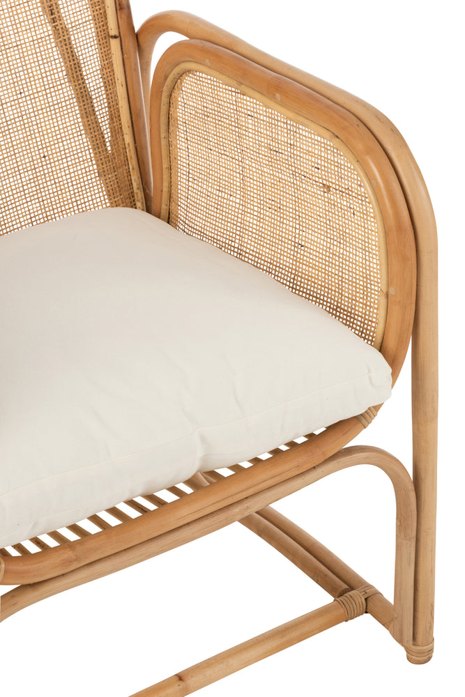 Stuhl + Kissen Casablanca Rattan Natur