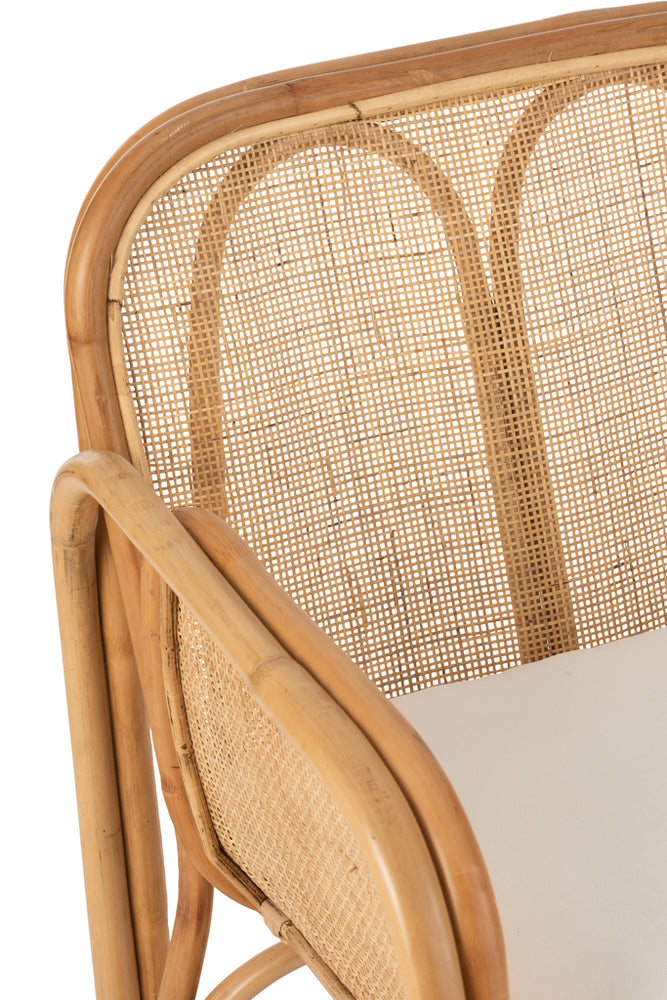 Stuhl + Kissen Casablanca Rattan Natur