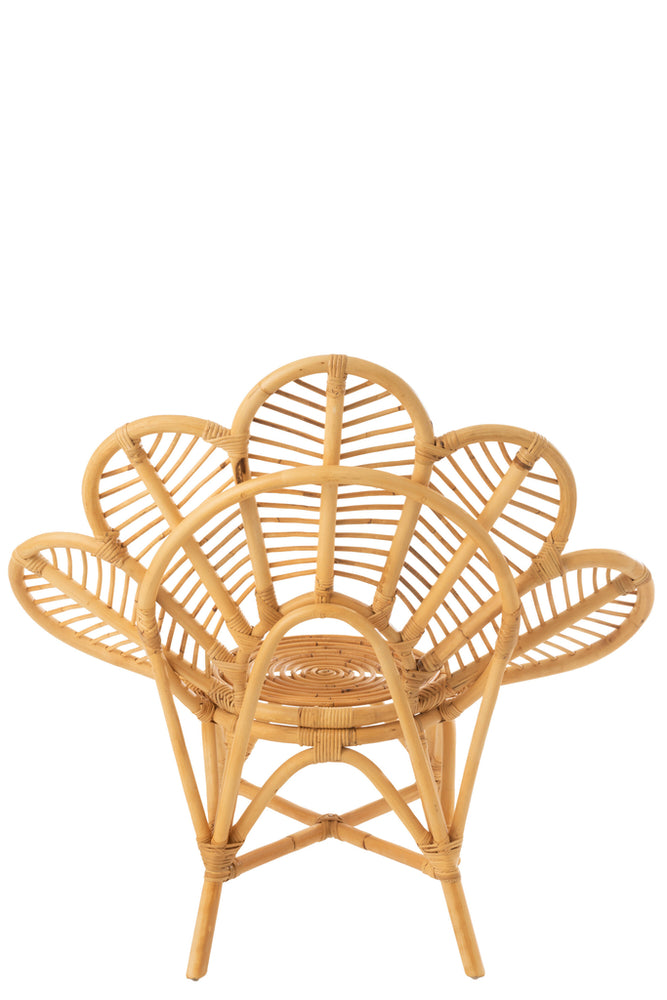 Stuhl Blume Rattan Natur