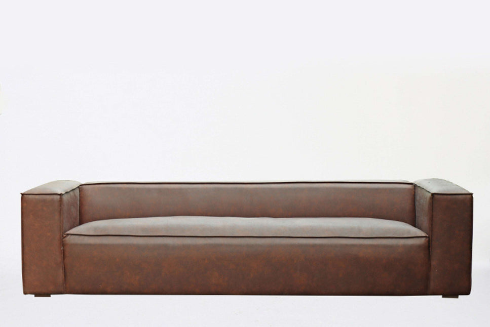 Couch 4-Sitzer modern dunkelbraun