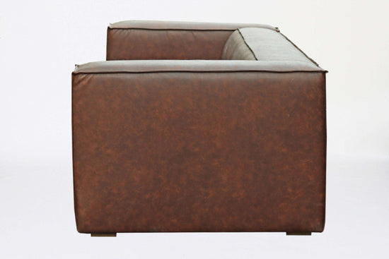 Couch 4-Sitzer modern dunkelbraun