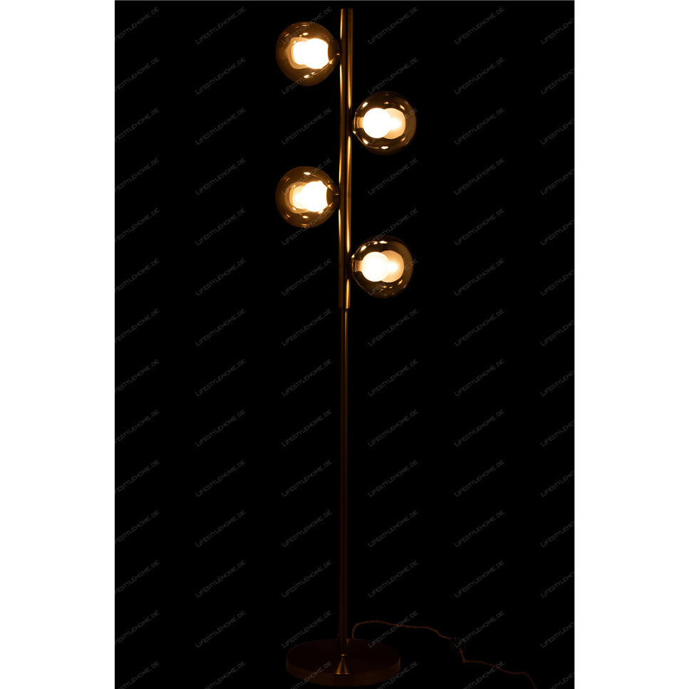 STANDLAMPE YUKS 4L STAHL GOLD