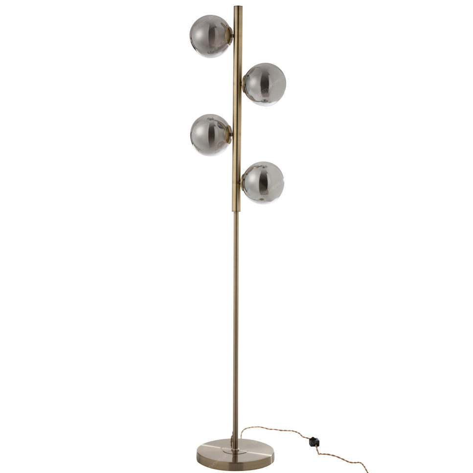 STANDLAMPE YUKS 4L STAHL GOLD