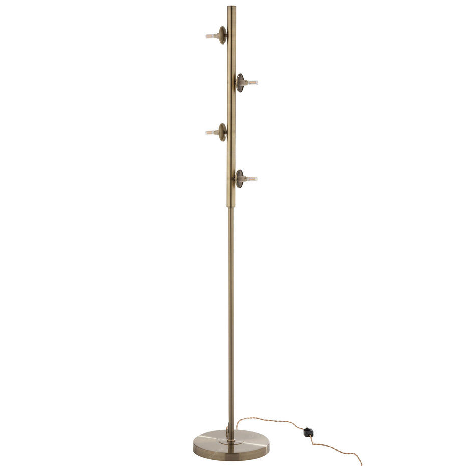 STANDLAMPE YUKS 4L STAHL GOLD