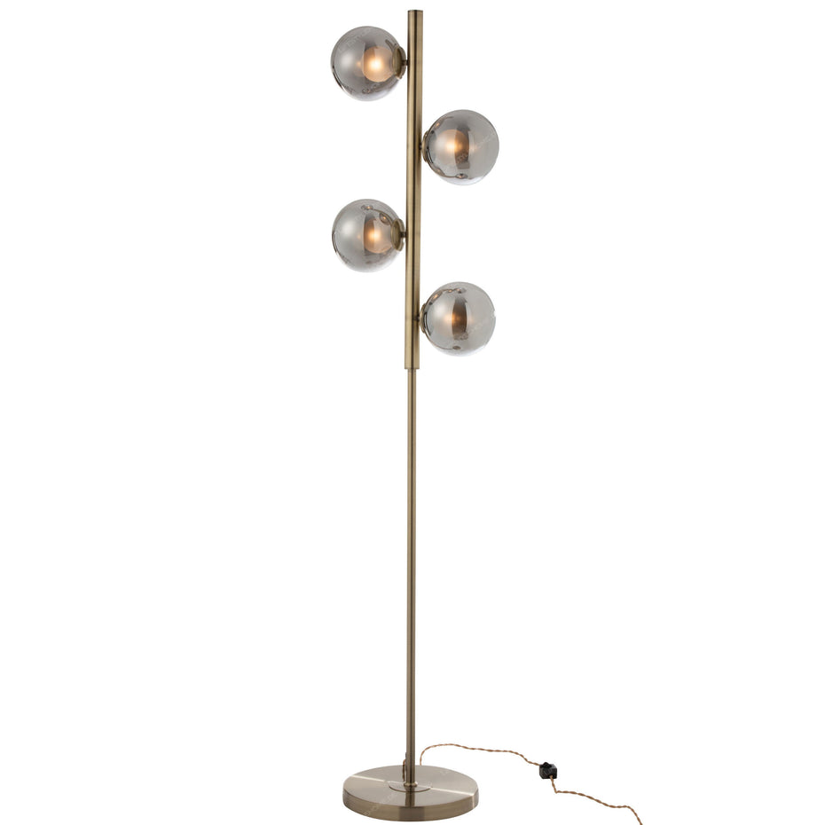 STANDLAMPE YUKS 4L STAHL GOLD