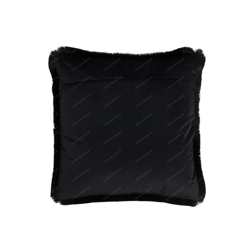 Kissen ALPHA QUADRAT POLYESTER SCHWARZ