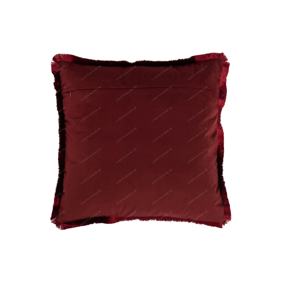 Kissen ALPHA QUADRAT POLYESTER ROT