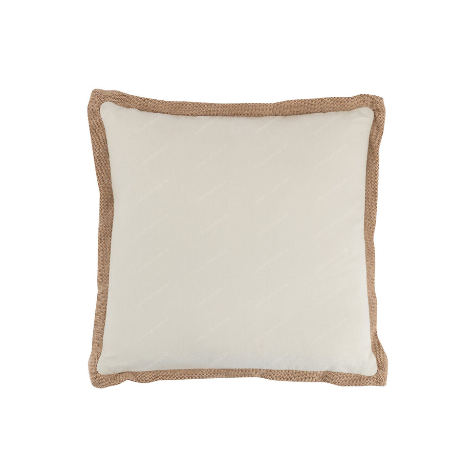 Kissen GEWEBTES QUADRAT POLYESTER BEIGE