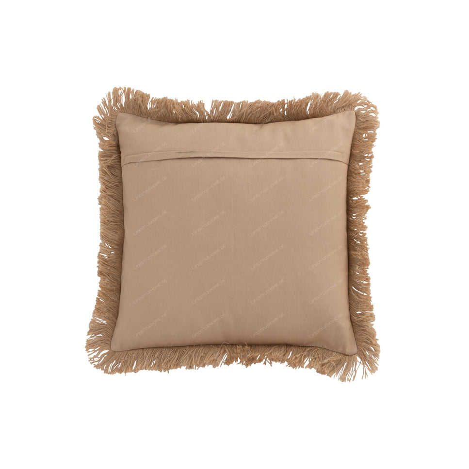 Kissen FLOW ABSTRAKT Jute natur/beige