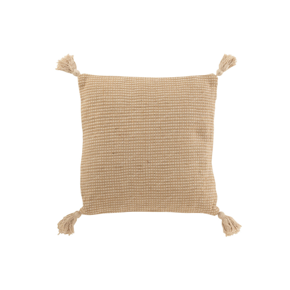 Kissen JUTE Baumwolle/Jute Beige