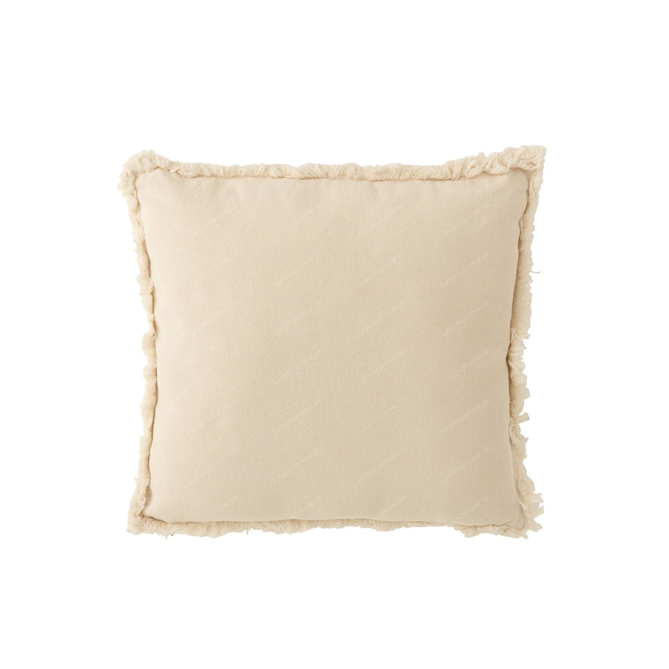 Kissen PFLANZE BAUMWOLLE BEIGE