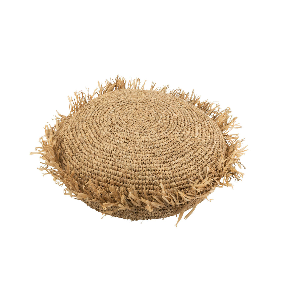 Kissen RUNDER RAFFIA Natur