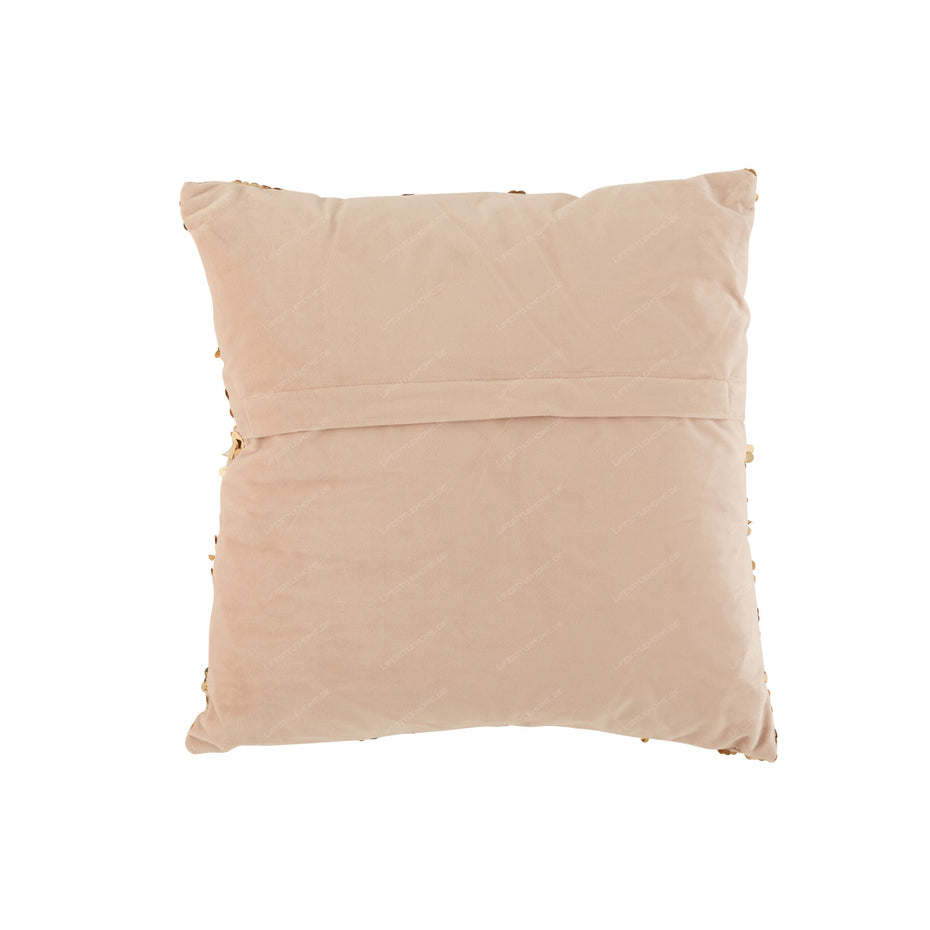 KISSEN PAILLETTEN VELVET CHAMPAGNER/BEIGE