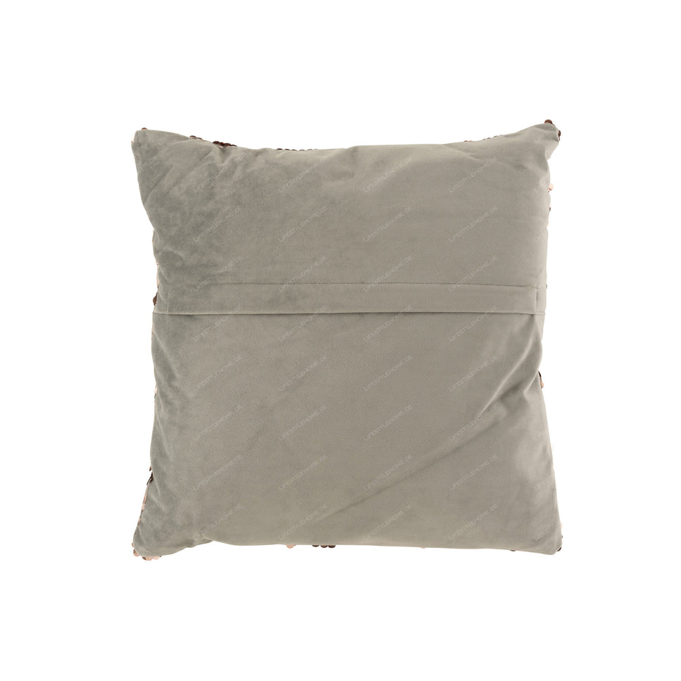 Kissen PAILLETTEN VELVET GRAU/ROSA