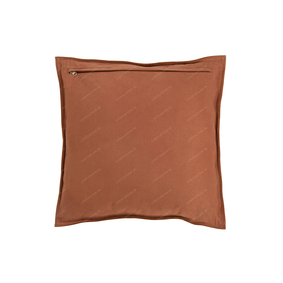 Kissen QUADRAT KLEINES LEDER COGNAC